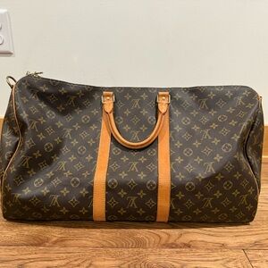 AUTHENTIC Louis Vuitton Keepall Bandoulière 55 Monogram Bag